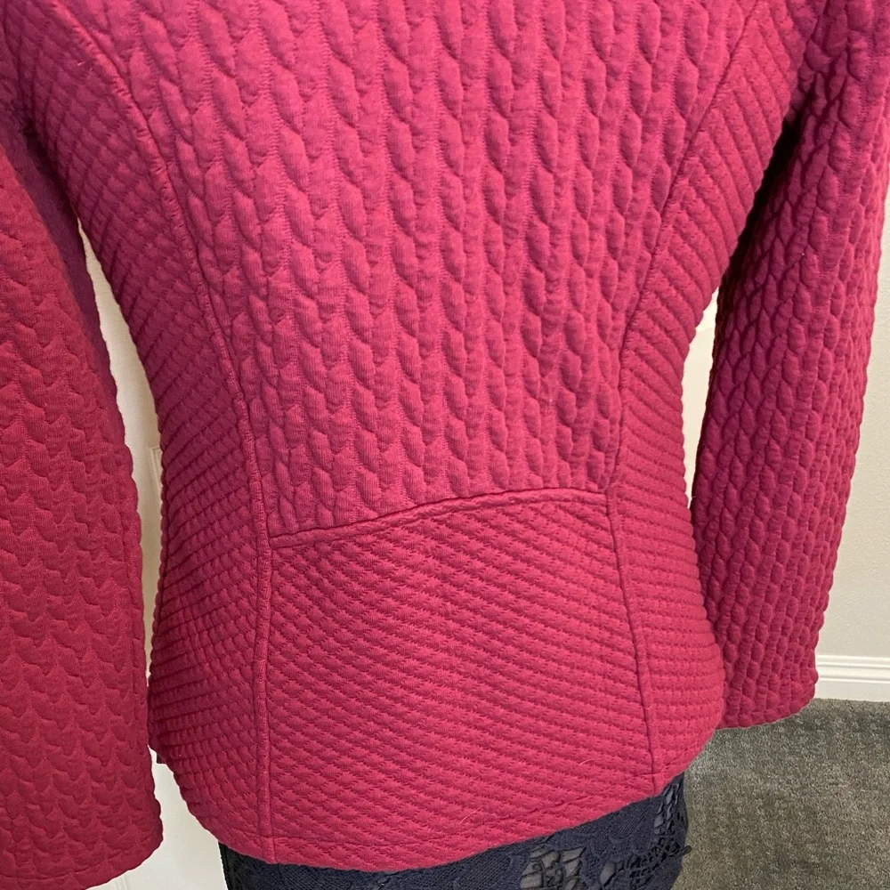 Isaac Mizrahi quilted moto style jacket. Size XS - Picture 6 of 13